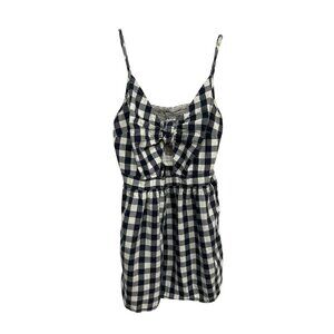 American Eagle Outfitters Gingham Sleeveless Romper Size Small Summer Casual